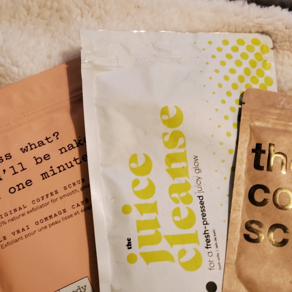 Treat Yourself Bath Salts and Coffee Scrub 3 piece set